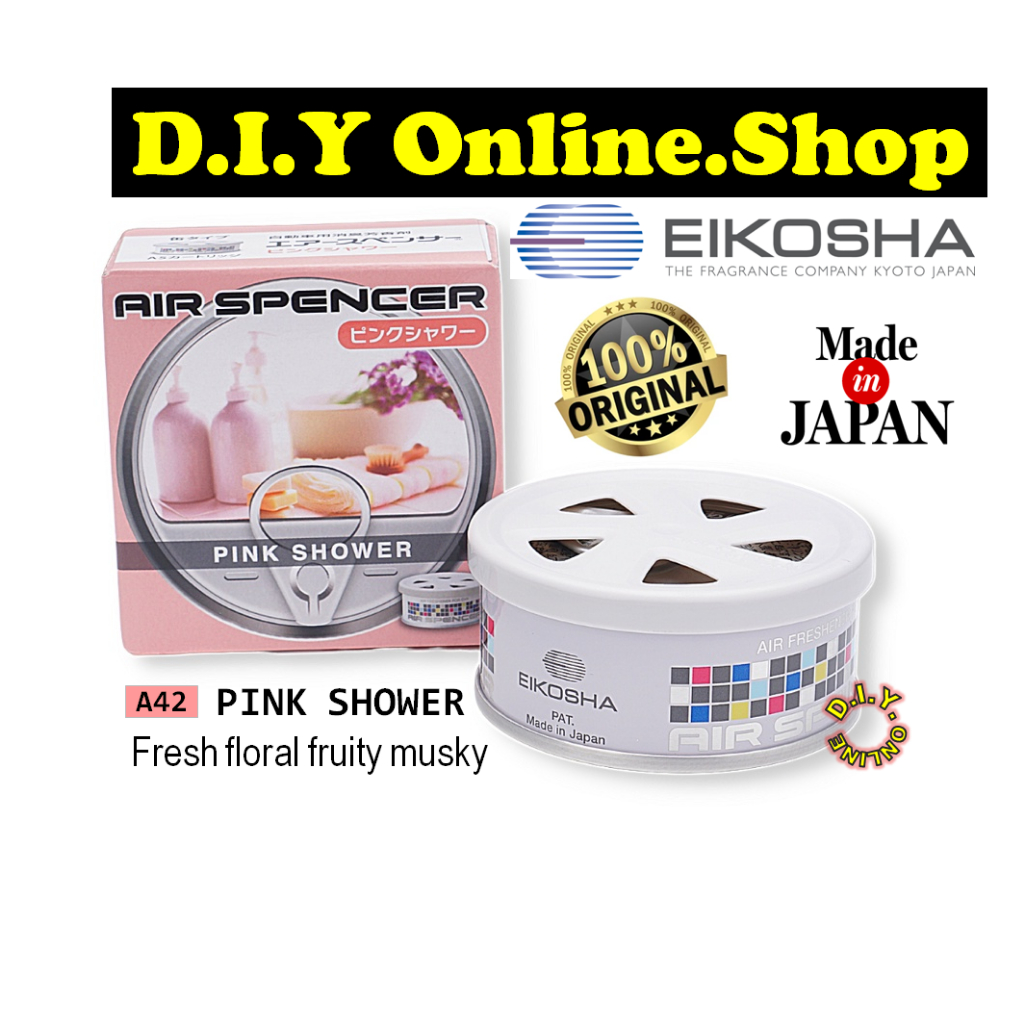 CARACE EIKOSHA AIR SPENCER A42 Pink Shower Car Air Freshener Perfume ...