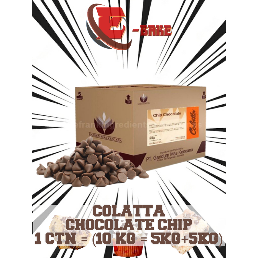 1CTN (10KG = 5KG+5KG) COLATTA CHOCOLATE CHIP | HALAL | Shopee Malaysia