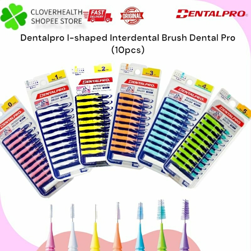 Dentalpro IShaped Interdental Brush Size 0 6 (10pcs) Shopee Malaysia