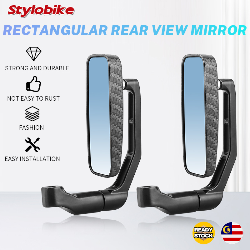 Universal Side Mirror Rear View Mirror Motorcycle Alloy CNC Racing Design Mirror Cermin Sisi Y15