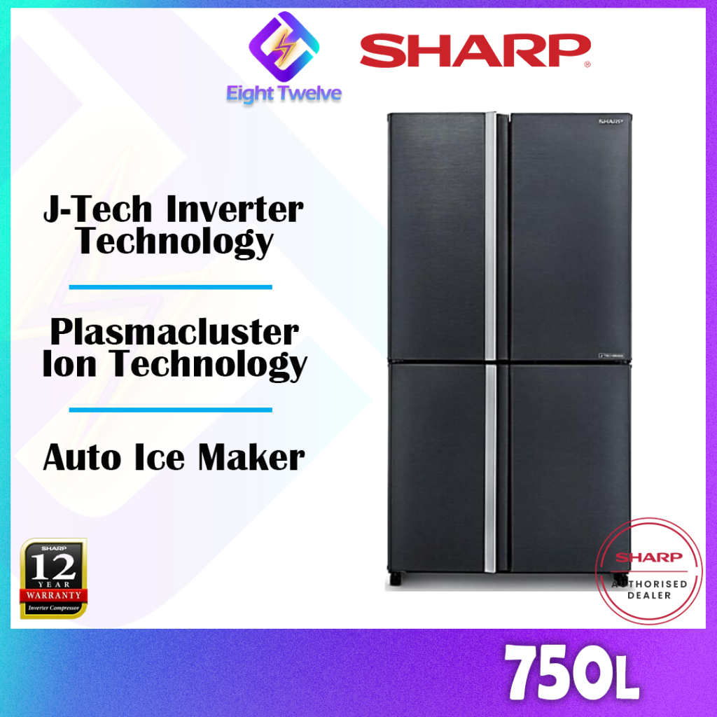 SHARP Avance MultiDoor JTech Inverter Refrigerator 700L 750L Antibacterial Deodorizer