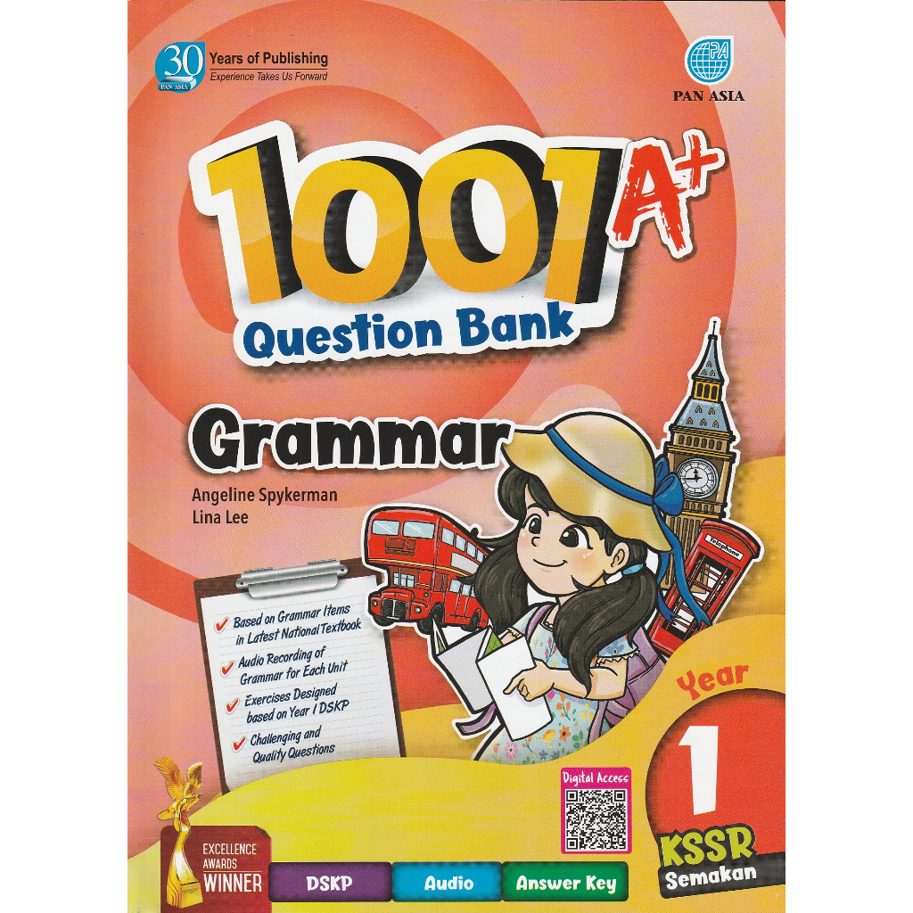 1001 A+ QUESTION BANK STD 1 GRAMMAR | Shopee Malaysia