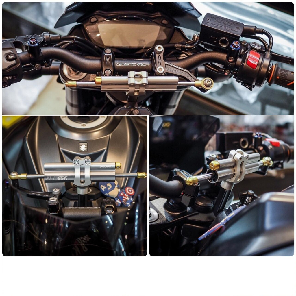 PNP Steering Damper + Bracket Set Suzuki GSX S750 GSX S750 Handle Stabilizer Anti Tank Slap YSS