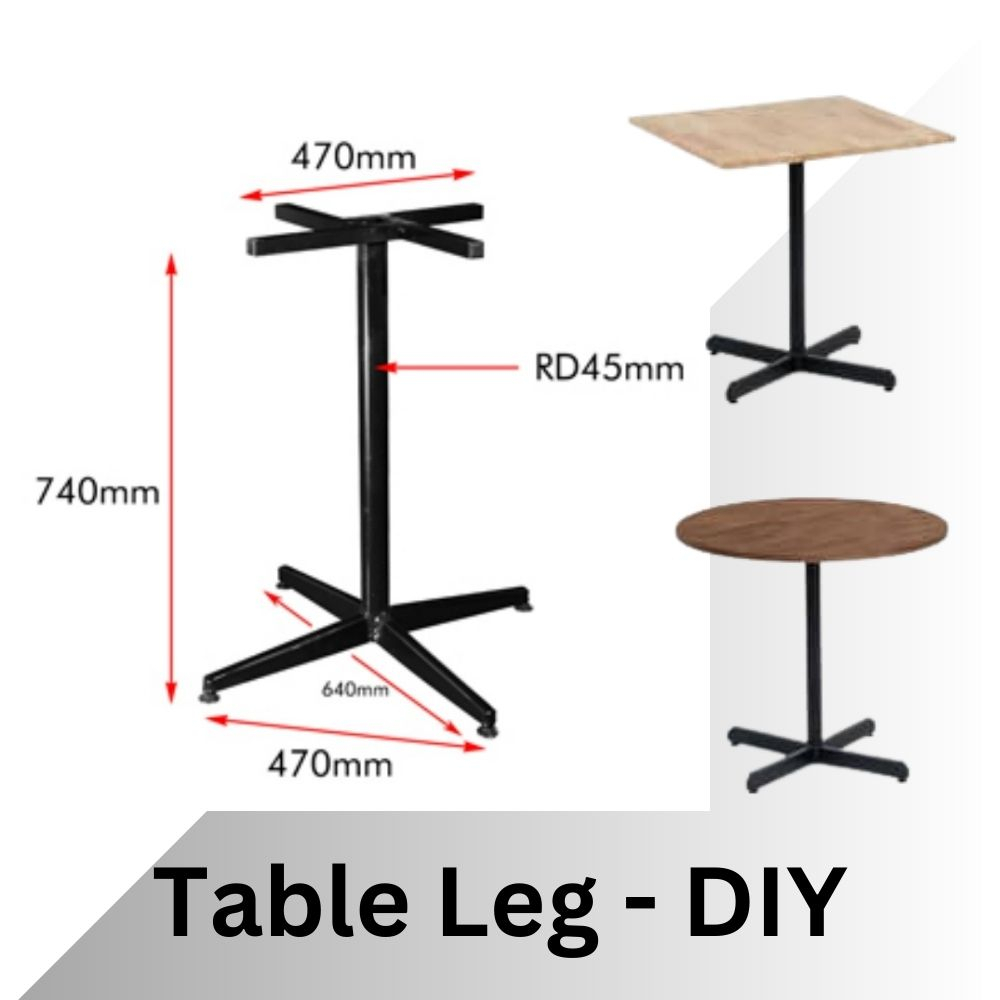 DIY table leg Xbase Metal Besi Office Outdoor Restaurant Cafe table
