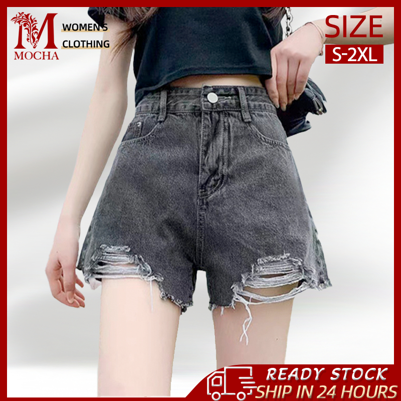 High waisted 2024 shorts shopee