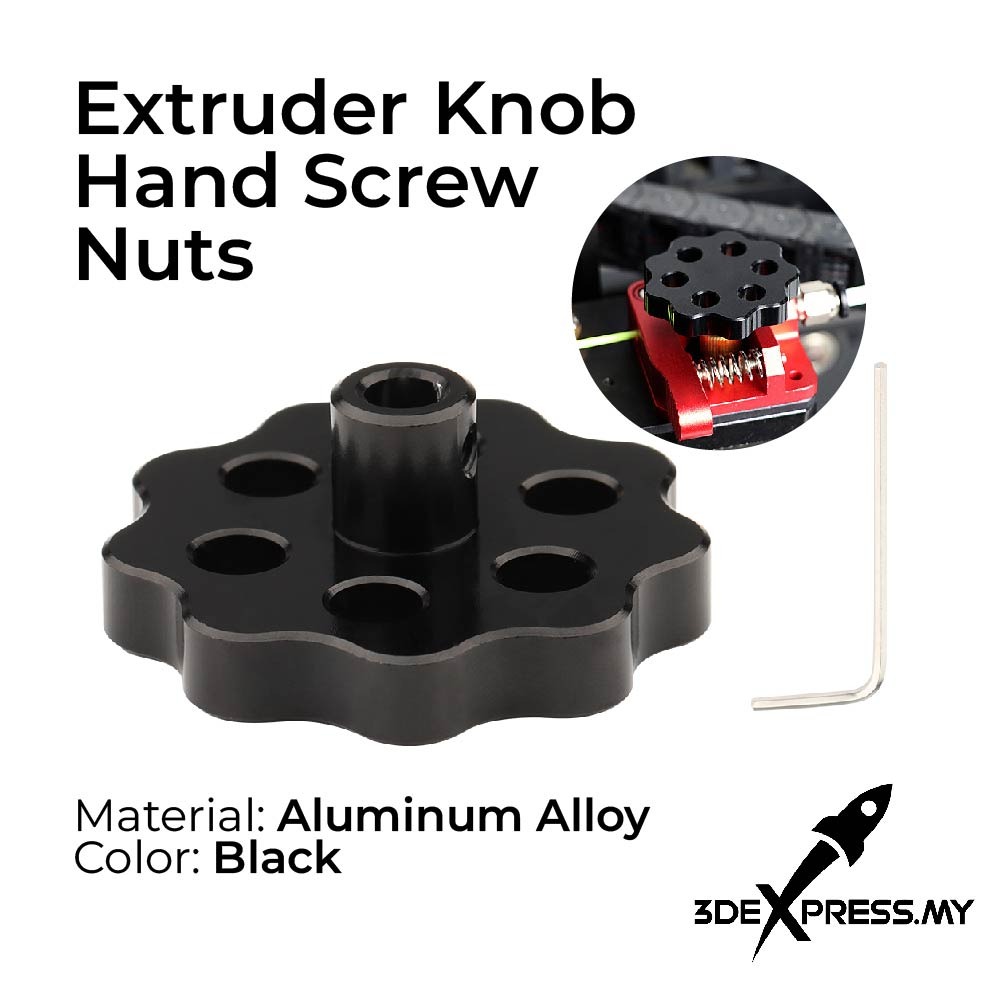 1 PCS - Special Feeding Metal Hand Screw Wheel Extruder Motor knob Hand Screw Nut With Wrench