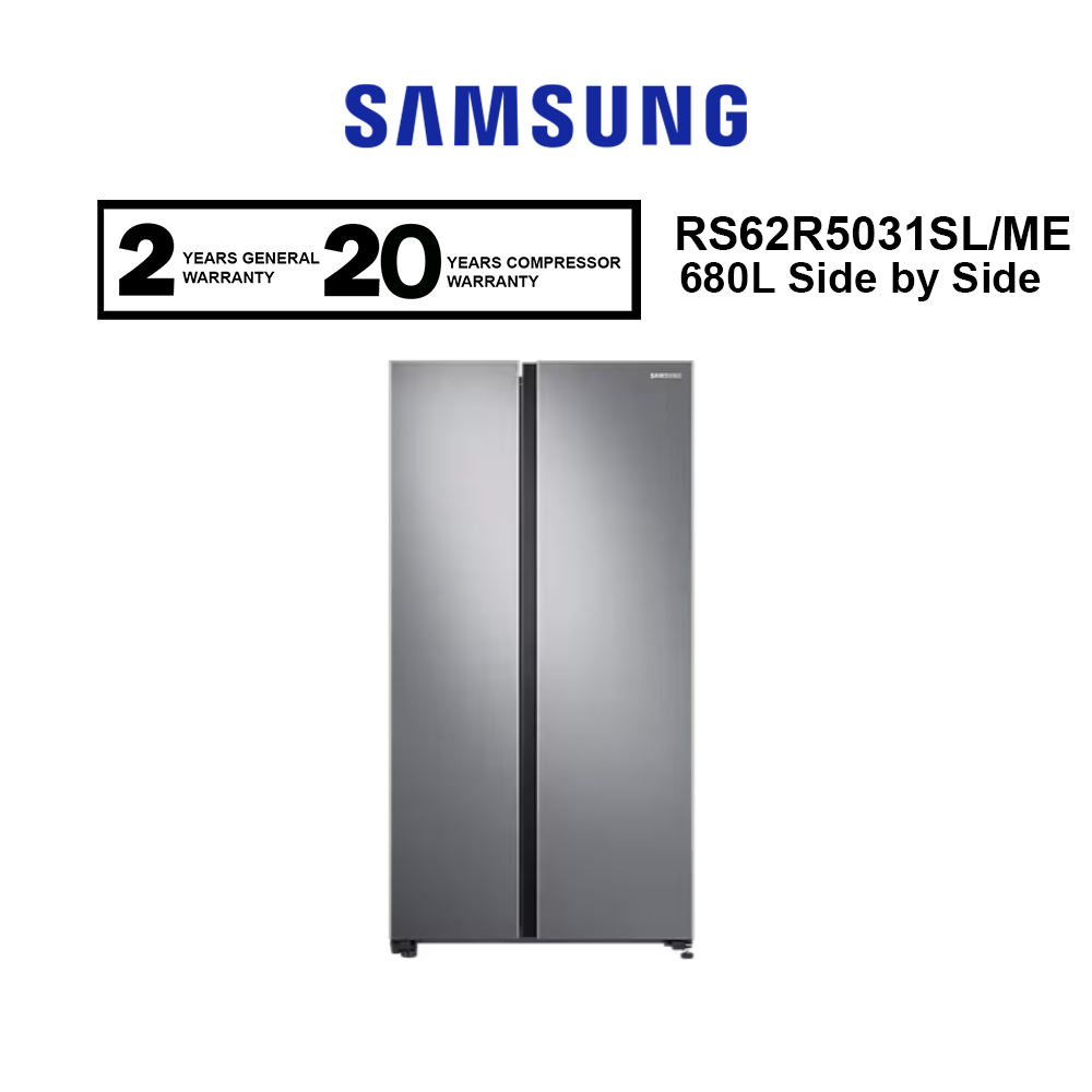 Samsung Side by Side Digital Inverter Refrigerator (680L) RS62R5031SL