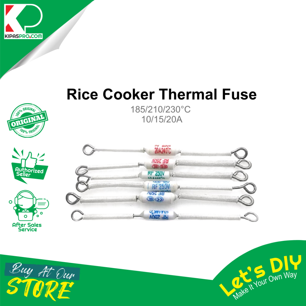 RICE COOKER THERMAL FUSE 185/210/230’C 10/15/20A | Shopee Malaysia