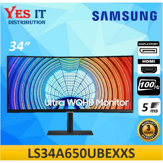 SAMSUNG LS34A650UBEXXS 34" Ultra WQHD 100Hz 5ms Gaming Monitor ( HDMI