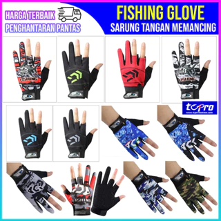 Anti-Slip 2 Slits Full Finger Glove Fishing Jigging Sun Gloves