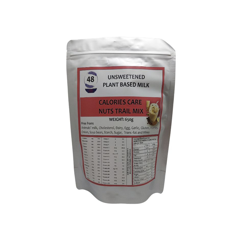 CALORIES CARE NUTS TRAIL MIXUNSWEETENED PLANT BASED MILK (FAMILY PACK