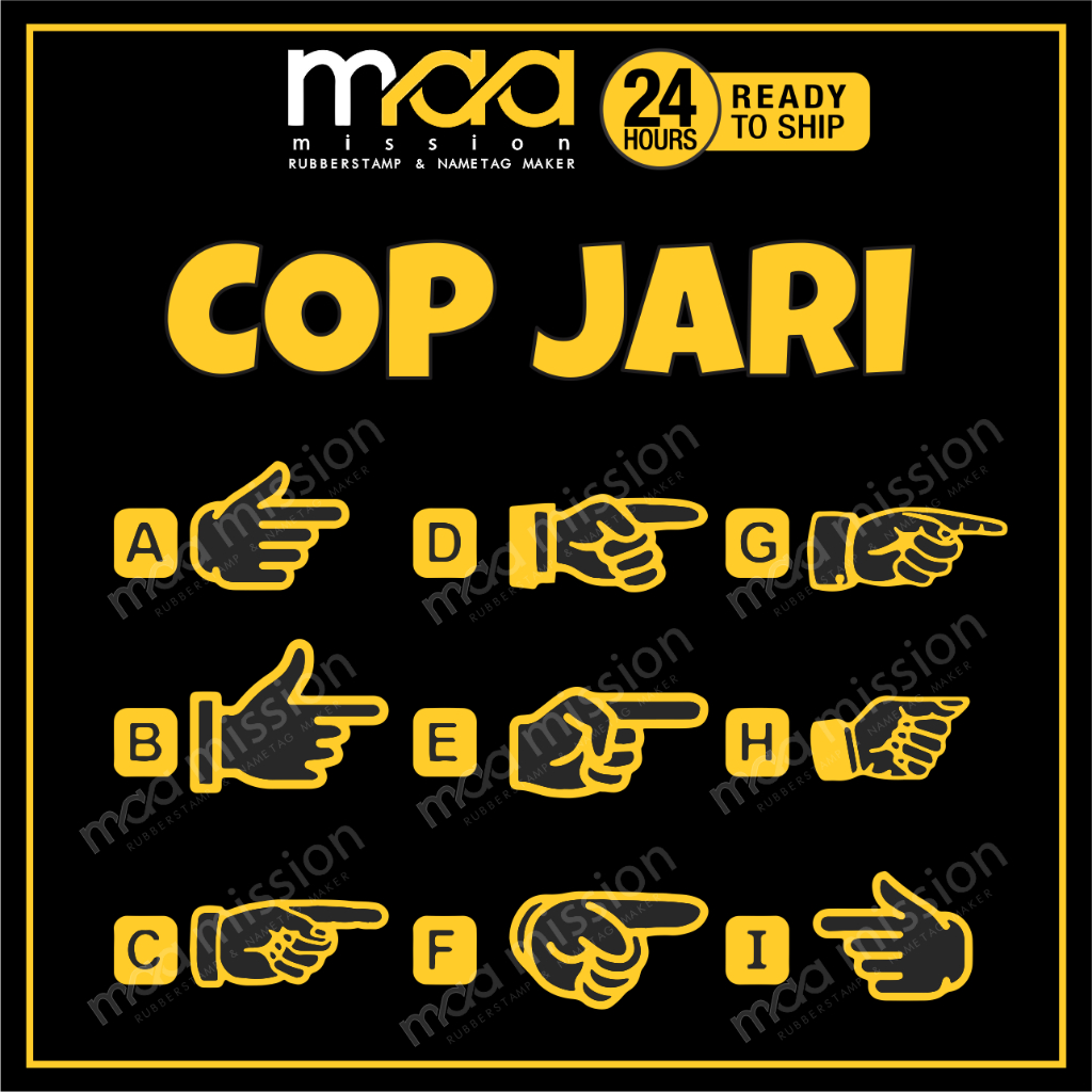 Rubber Stamp Cop Jari Kanan & Kiri (Ready Stock) | Shopee Malaysia