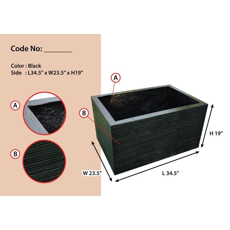 Fiberglass planter box | Shopee Malaysia