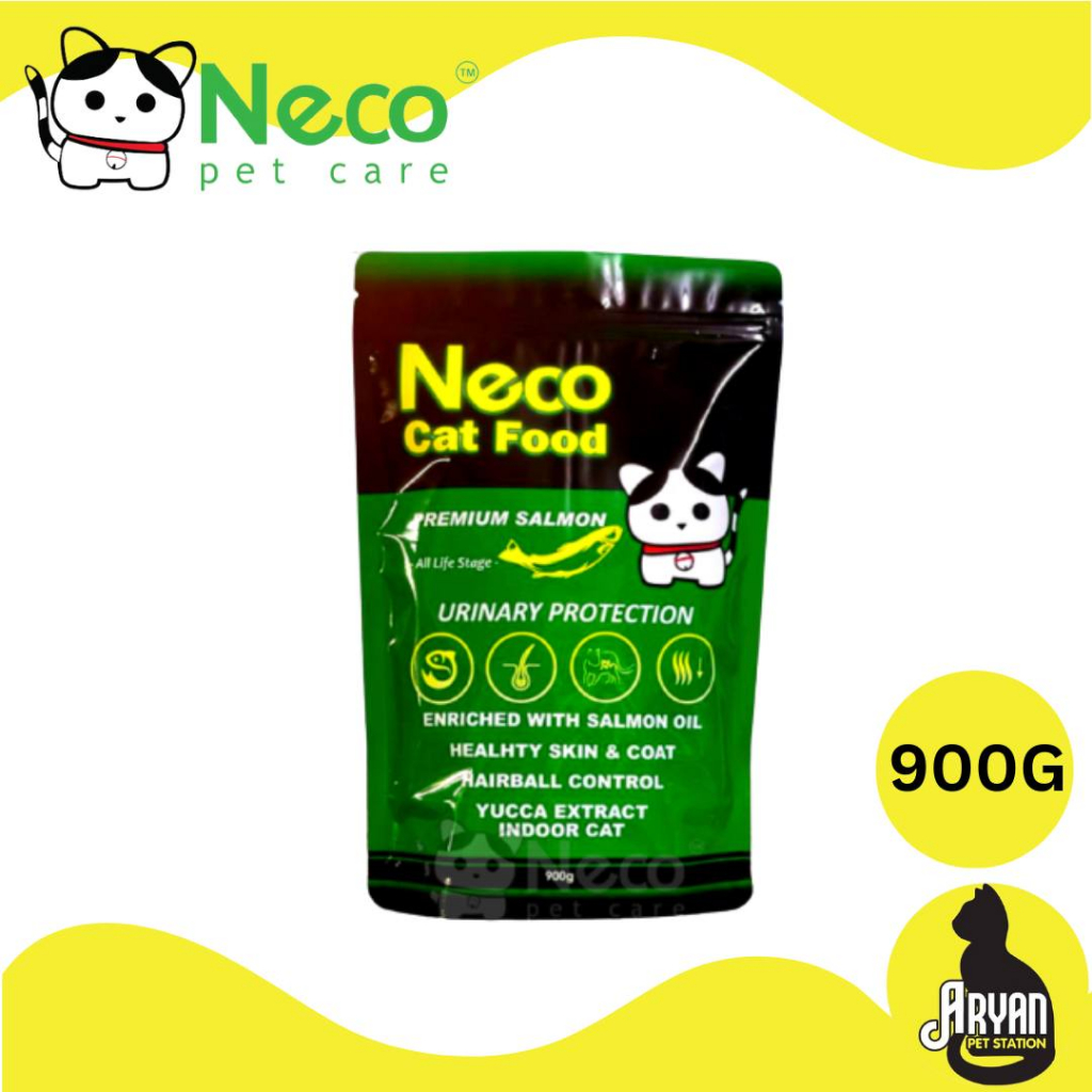 (900G) Neco Cat Dry Food Salmon (Indoor & Urinary Care) Premium Salmon