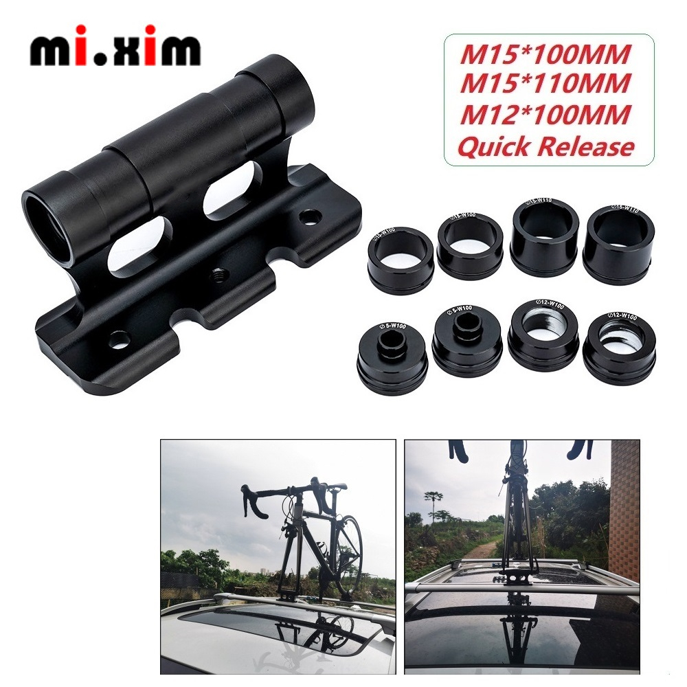 Mi.xim Bike Car Roof Mount Bicycle Fork Mount Rack Thru Axle or QR