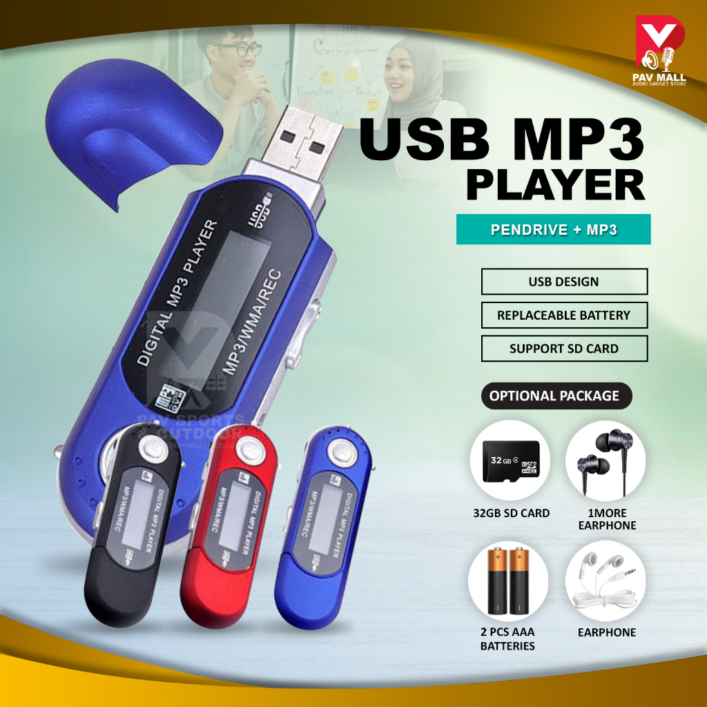 MP3 Music Player mp3 Usb Walkman Mini USB Player with LCD Screen