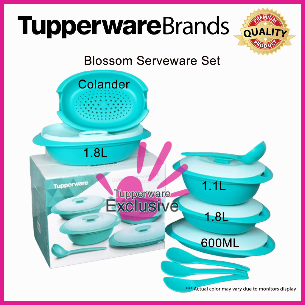 Tupperware Blossom Serveware Set Hidangan Lauk Bekas Hidangan Dining