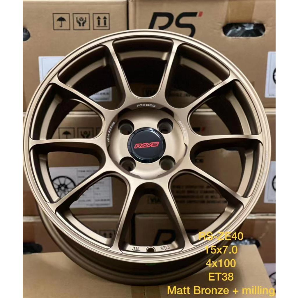 SPORT RIM ZE40 15X7JJ 16X7JJ 4H100MM / 4H114.3 BRONZE / BLACK