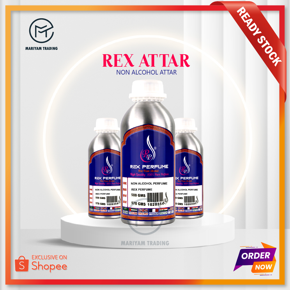 [READY STOCK] REX PERFUME 500ml | 250ml. | 100ml. | NON ALCOHOL | 100% ...