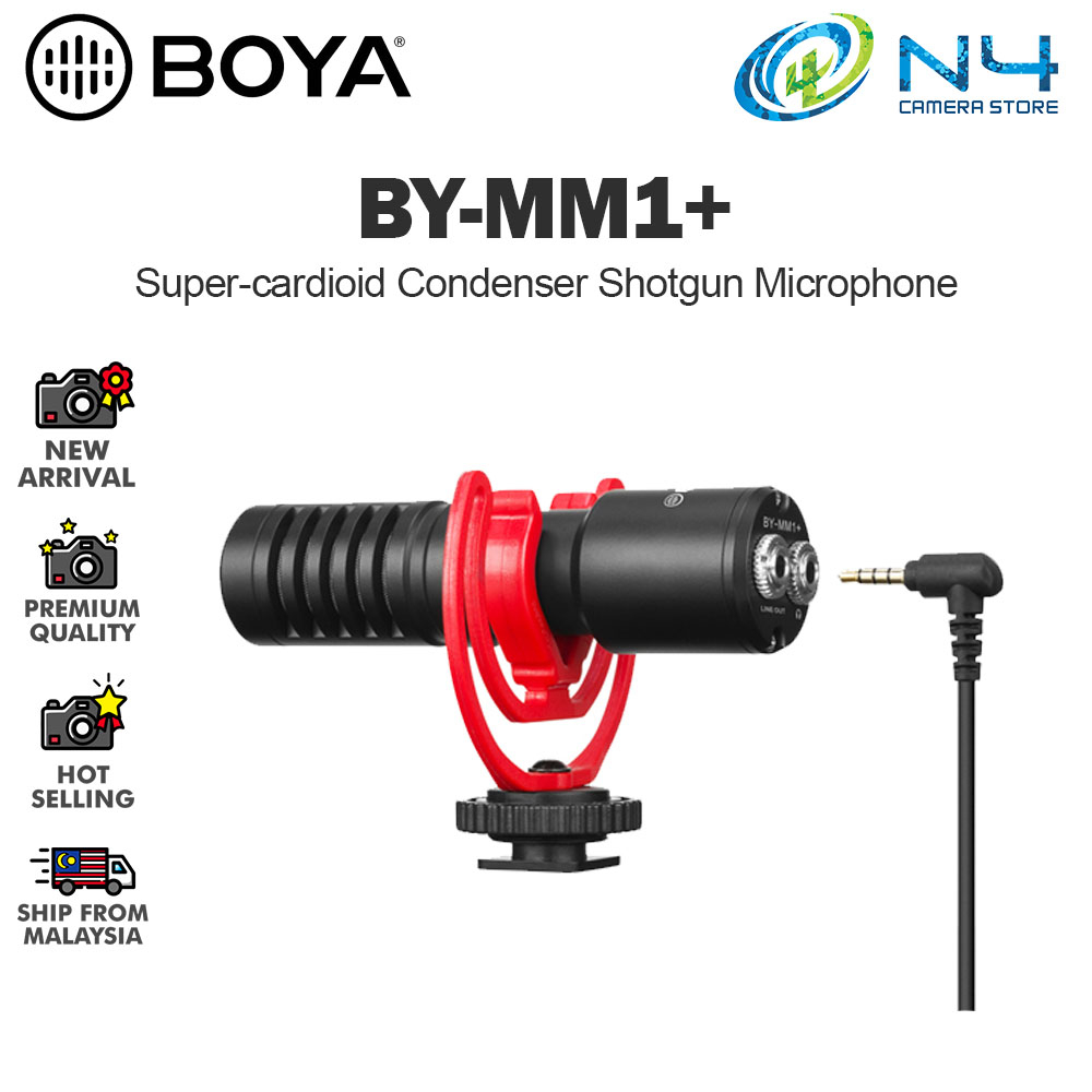 BOYA BY-MM1 On-camera Shotgun Microphone for iPhone Android Smartphone PC Laptop Canon Nikon DSLR Cameras Youtube Recording Vlog - 44