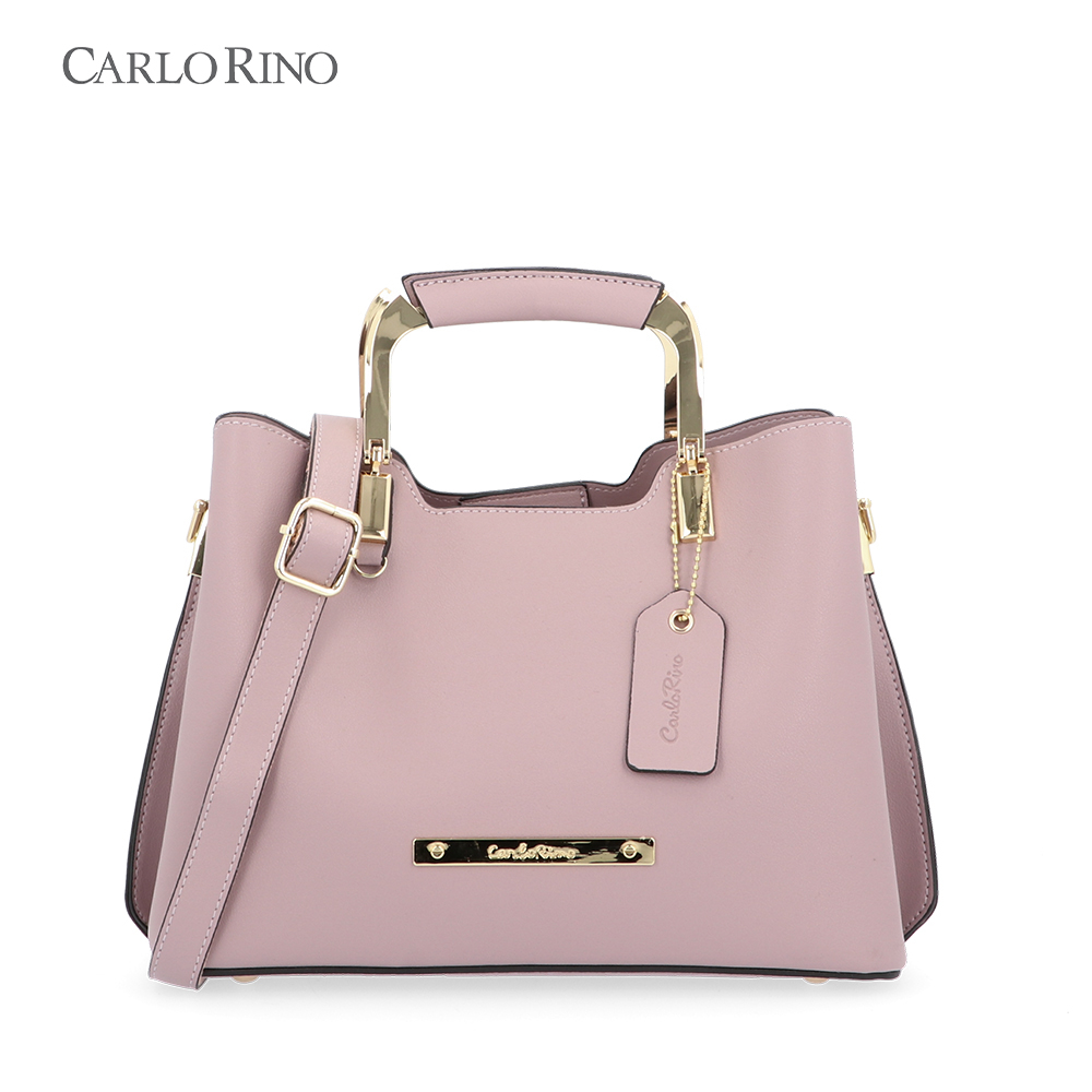 Carlo rino pink online handbag