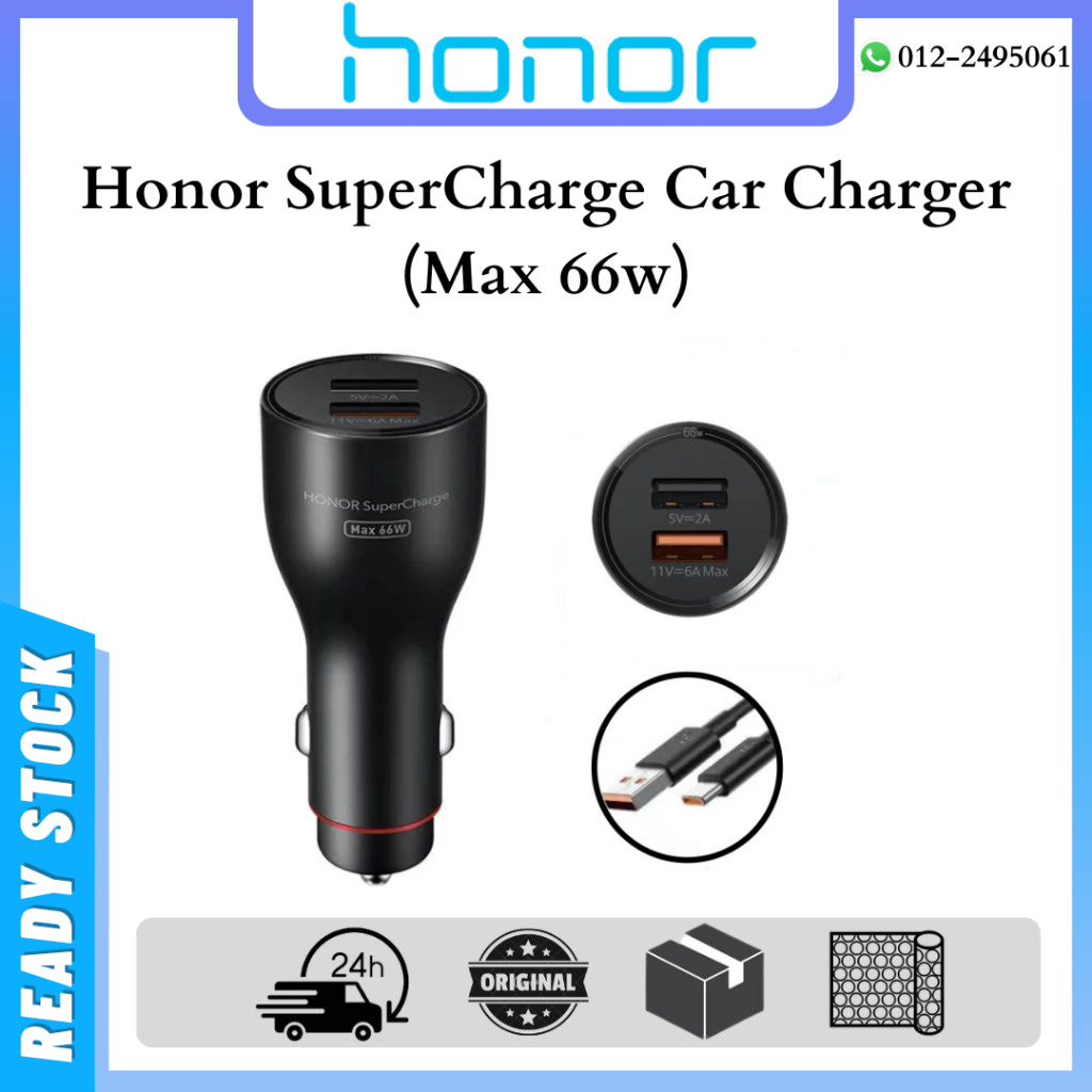 Honor SuperCharge Car Charger (Max 66w) Huawei Car Charger AP38 (5V/4