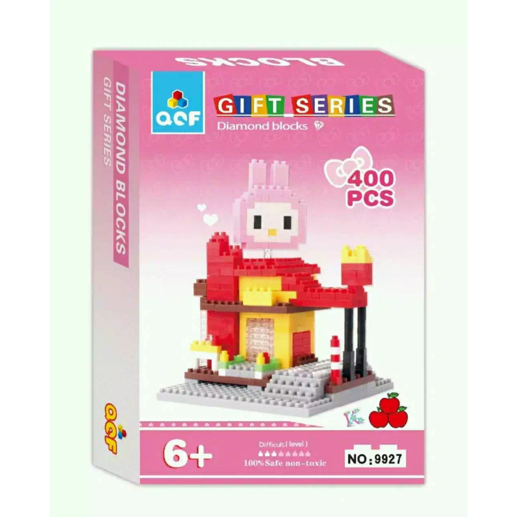 QCF GIFT SERIES DIAMOND BLOCKS 9925,9926,9927,9928 HELLO KITTY