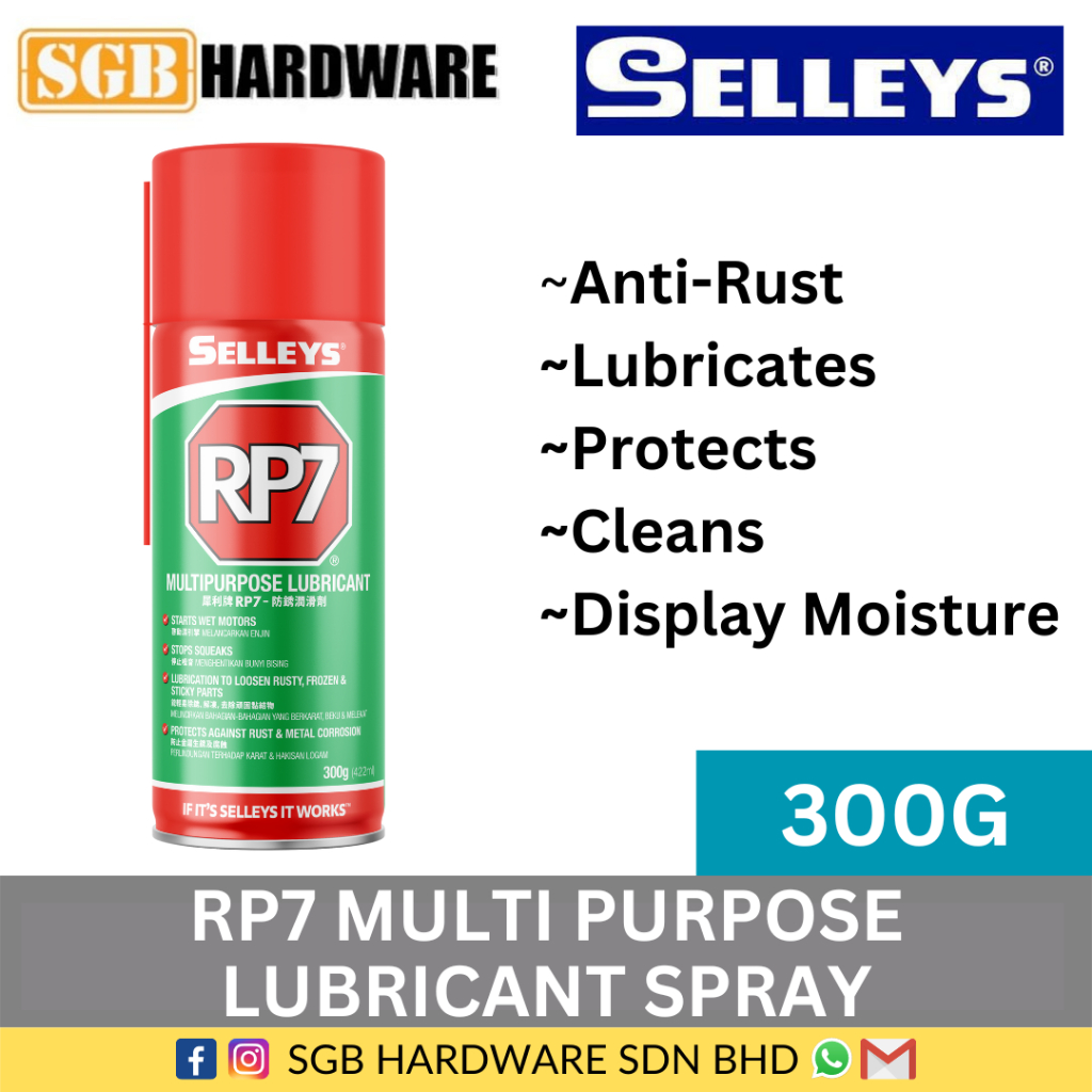 Selleys Rp7 Multi Purpose Lubricant Spray Hinge Rust Prevention Spray