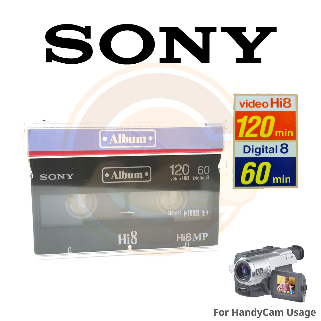 SONY Hi8 DIGITAL 8 Hi8MP VIDEO CASSETTE TAPE (120MINUTES*) Shopee