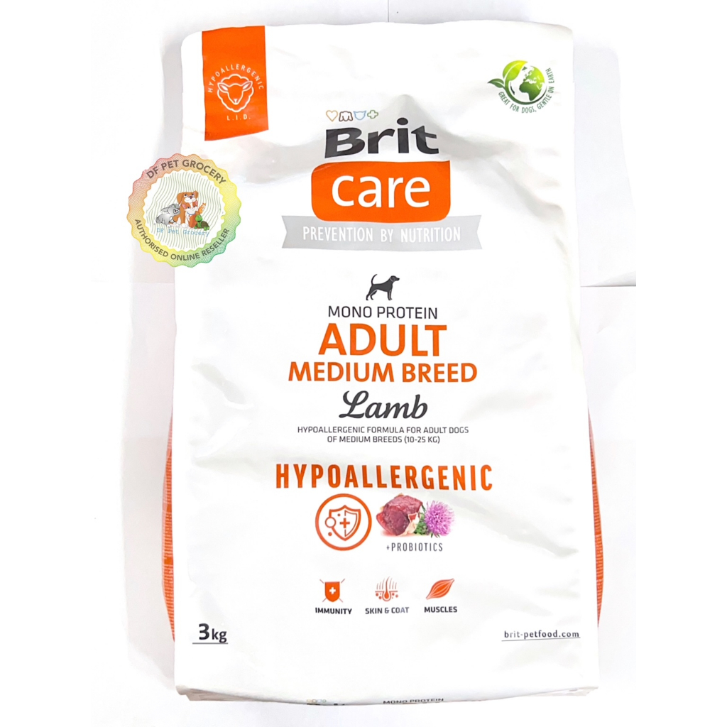 Brit care adult outlet medium breed lamb rice