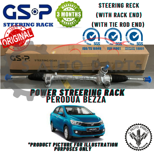 PERODUA BEZZA (CC 1.0 / CC 1.3 ) POWER STEERING GEAR RACK BRAND 100