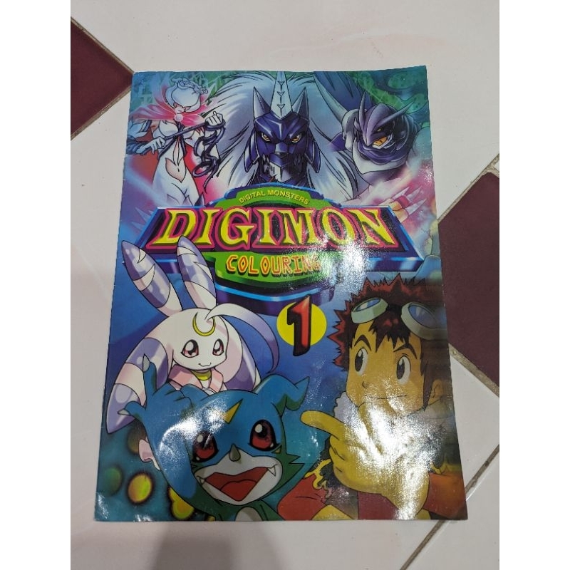 DIGITAL MONSTER DIGIMON COLOURING BOOK 1 | Shopee Malaysia