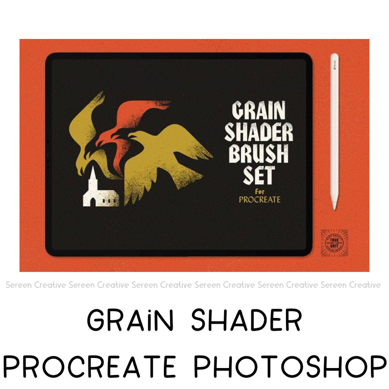 P564 Grain Shader Brush Set for Procreate and Photoshop | Shopee Malaysia