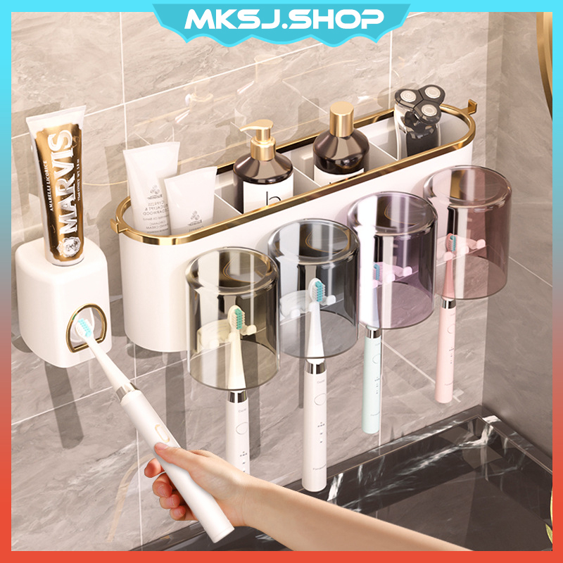 Portaspazzolino Da Muro Originale A Forma Di Cactus/Fragola/Ciliegia - Portadentifrici E Spazzolini Per Bagno - Colore Casuale - 2