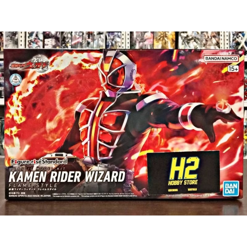 Original Bandai. Figure-rise Standard. Kamen Rider Wizard. Flame Style ...