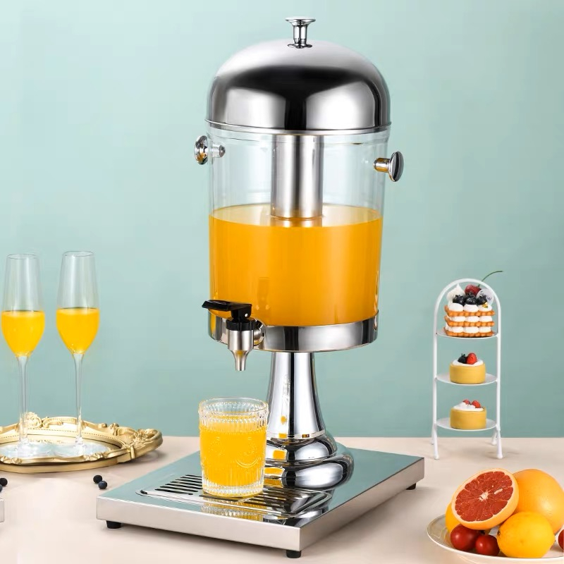 8L STAINLESS STEEL JUICE DISPENSER WITH ICE CHAMBER JUICER / Tong Air