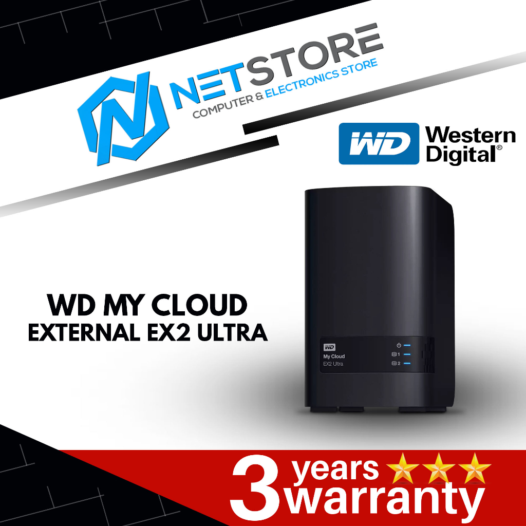 WESTERN DIGITAL WD MY CLOUD EX2 ULTRA EXTERNAL 0TB / 4TB / 8TB / 12TB ...