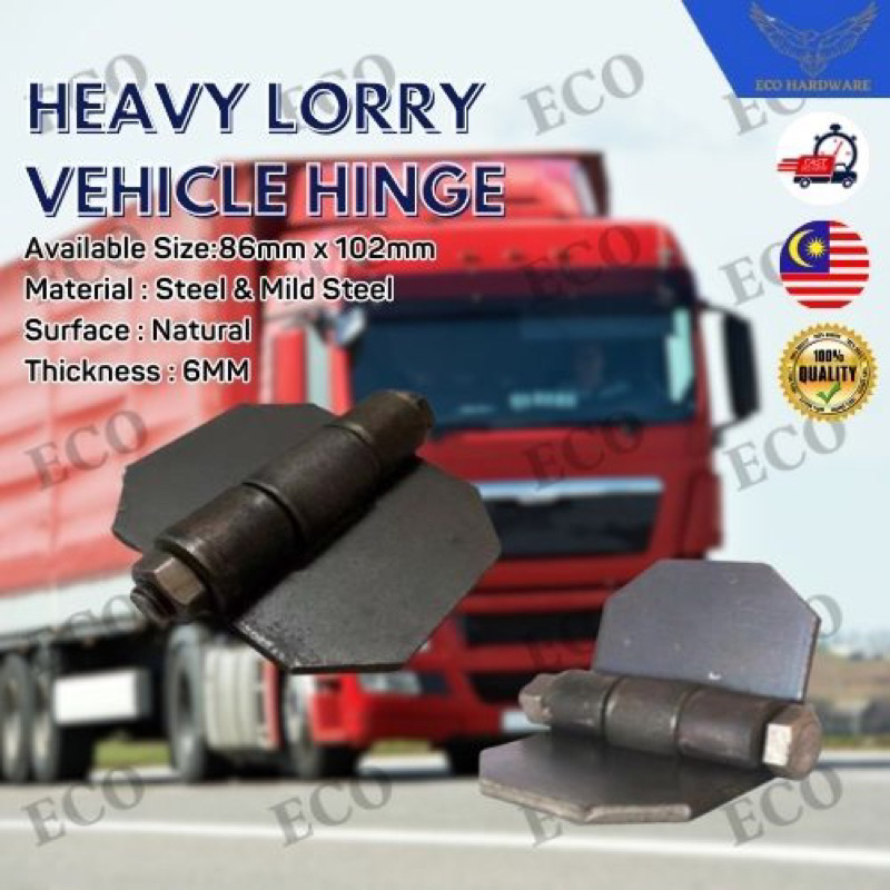 Heavy Duty 6mm Vehicle Hinge Welding Lorry Welding Hinges Lorry Door ...
