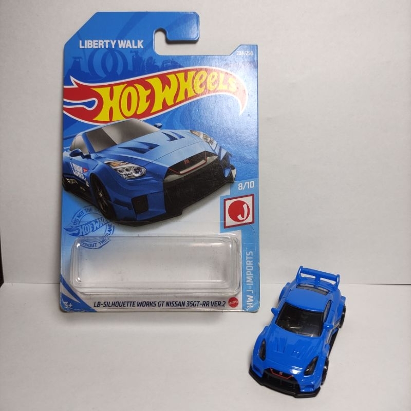 NISSAN SKYLINE GTR R35 LIBERTY WALK LBWK BLUE HOT WHEELS | Shopee Malaysia