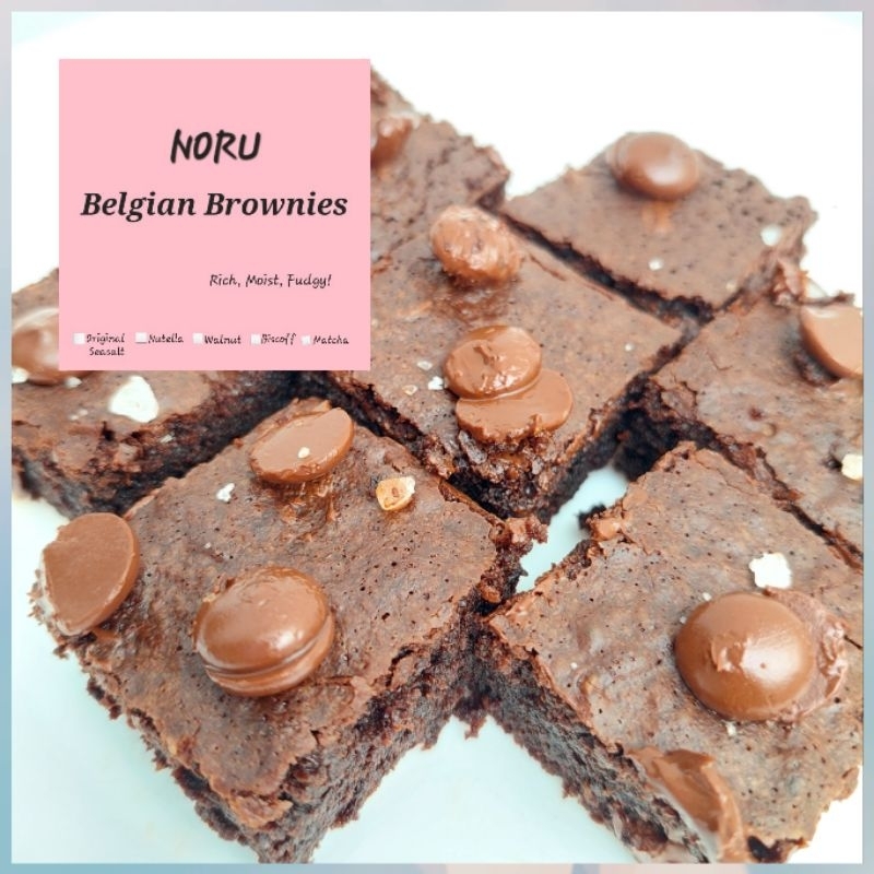 NORU Belgian Brownies Beryls Callebaut 5inci Shopee Malaysia
