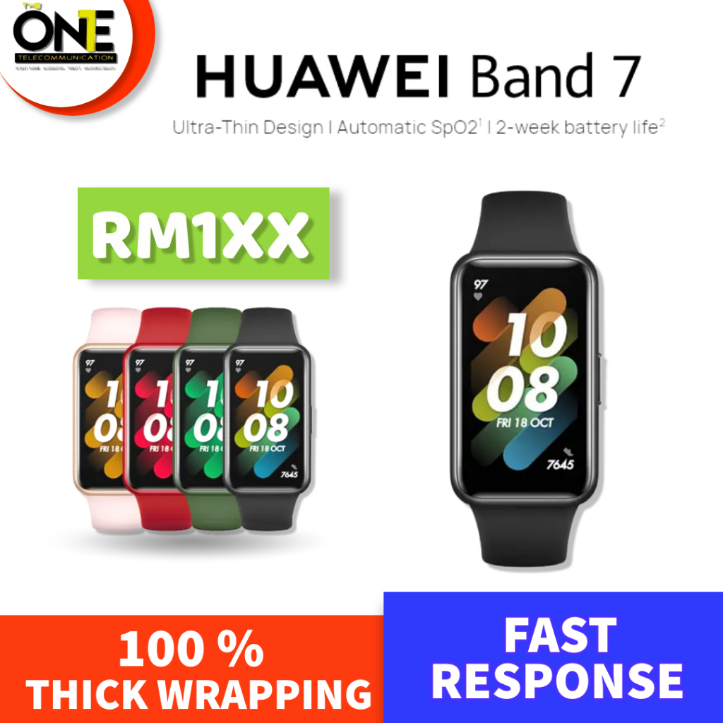 HONOR Band 7 AMOLED Display Wristband Blood Oxygen Stress Monitor Fitness  Tracker Smart Bracelet