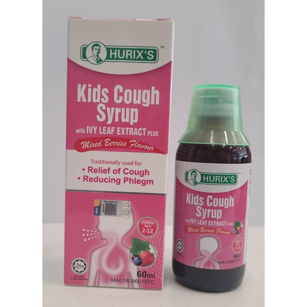 HURIX'S SIRAP UBAT BATUK GAMAT MADU PLUS / FEVER & COLD SYRUP CHILDREN / KIDS COUGH SYRUP WITH