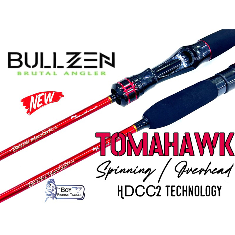 23 BULLZEN TOMAHAWK BRUTAL MONSTER SPINNING OVERHEAD BAITCASTING ...