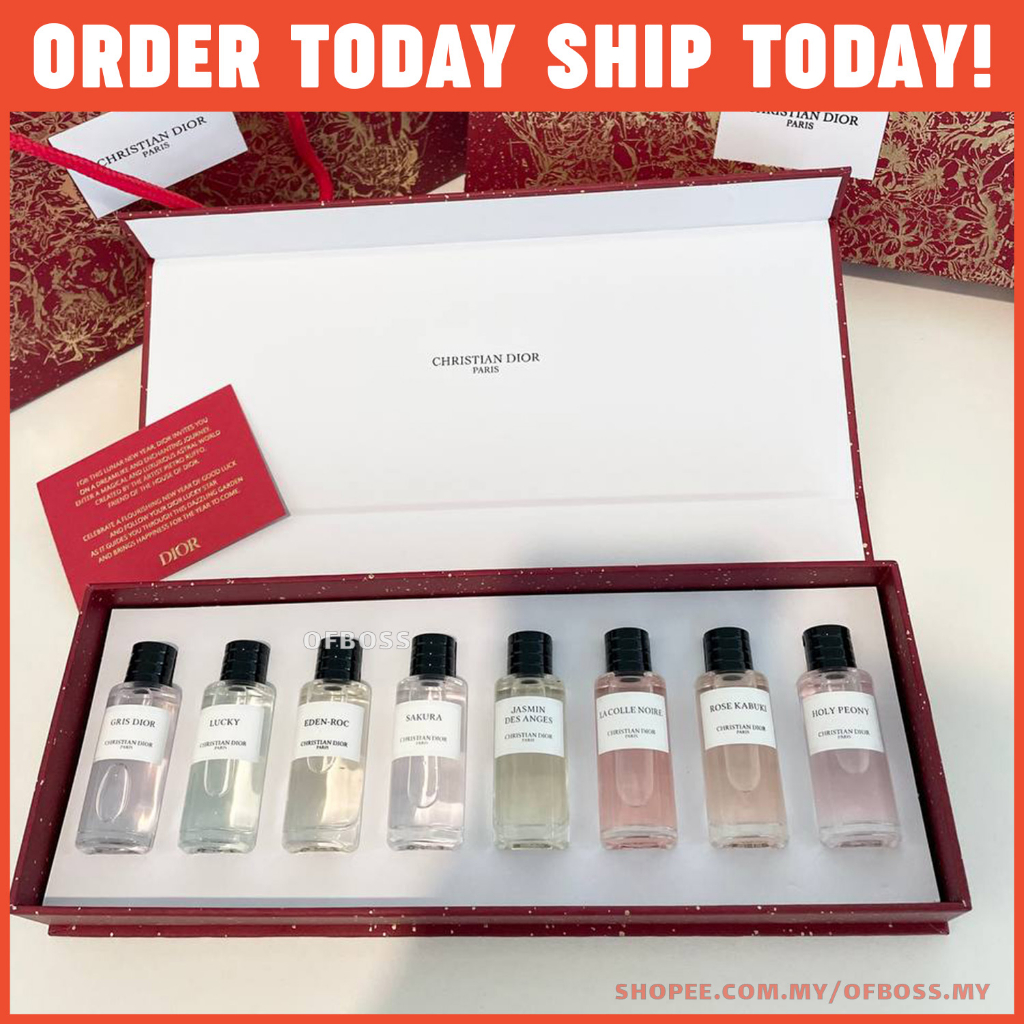 CHRISTIAN DIOR 8IN1 LIMITED EDITION (8×7.5ML RED BOX SET WPB) | Shopee ...
