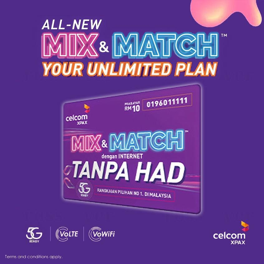 Simkad Celcom Xpax Prepaid Sim Card Unlimited Internet Unlimited Call ...