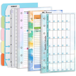 A6 Daily Planner Organizer 6 Rings Binder Notebook Refills Pages