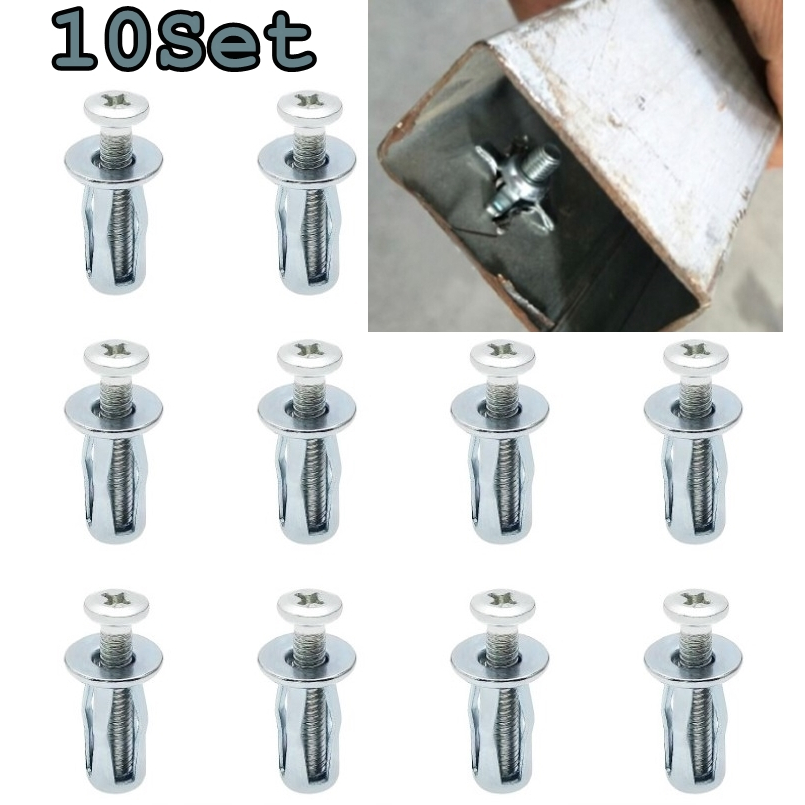10 Set M4 M5 M6 Petal Nut Jack Nut Rivet Nut Wall Plug Fixing Expansion
