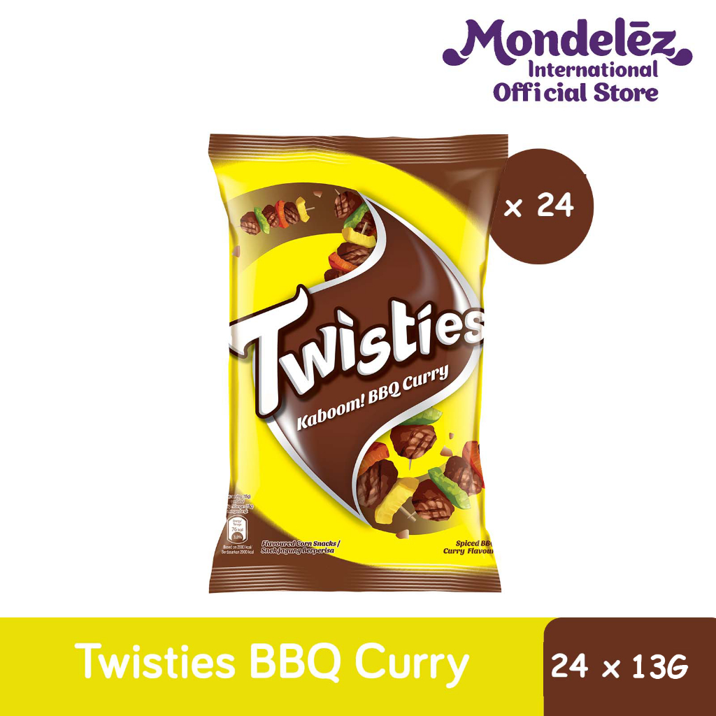 [Bundle of 24] Twisties Small Pack [BBQ Curry/ Cheese/ Chicken/ Tomato