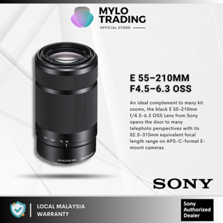 Sony E 55-210mm f4.5-6.3 OSS Lens - SEL55210/B (For Sony A6400 / A6500 /  A6600 / ZV-E10 )