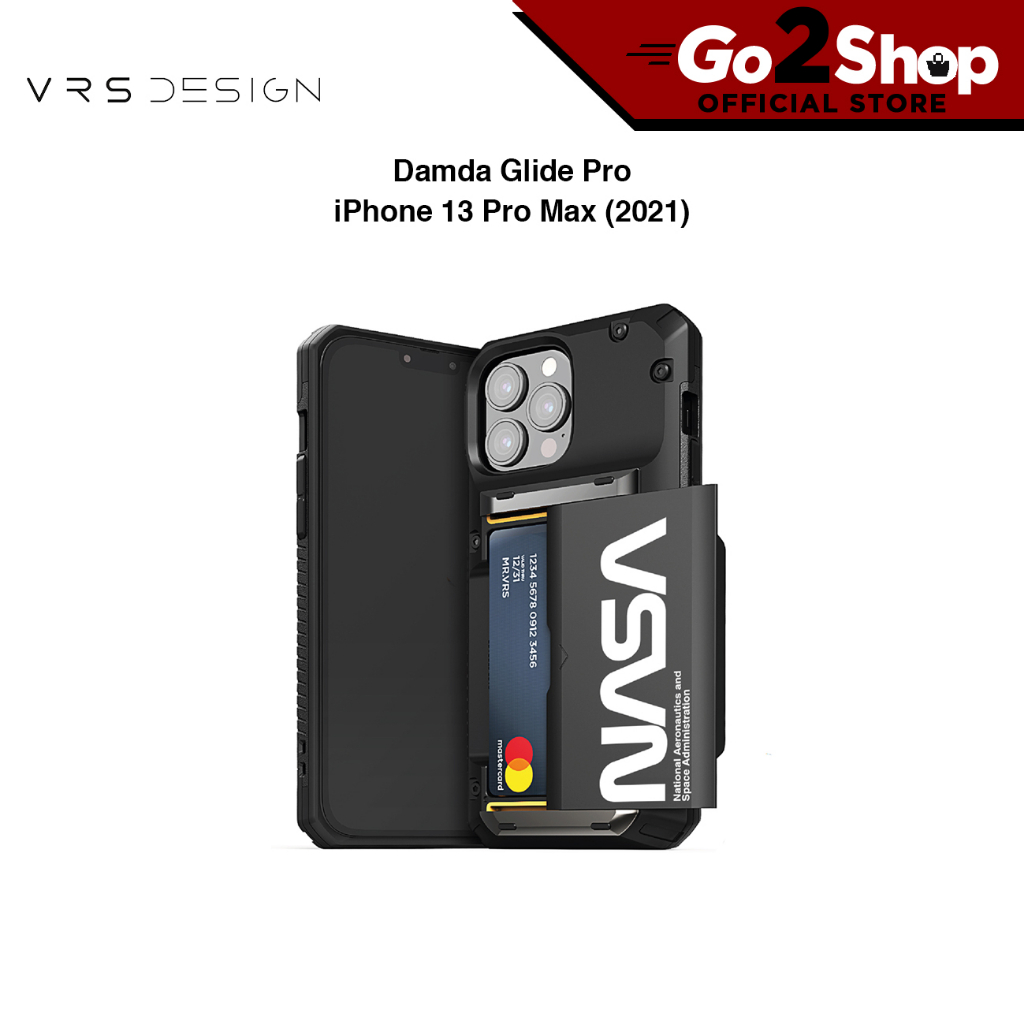Custodia VRS DESIGN Damda Glide Pro Per IPhone 15 - Portafoglio Semi-Automatico Con Scorrimento, Antiurto, Porta 4 Carte - 3